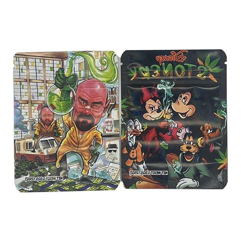 Reusable Cypress Hill 3.5G Cannabis Flower Mylar Bags